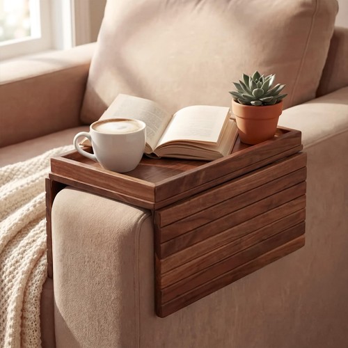 Sofa arm tray foldable - -,