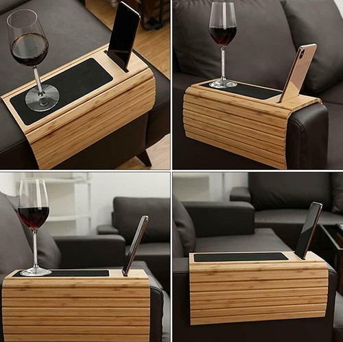 Bamboo sofa armrest tray - sofa,