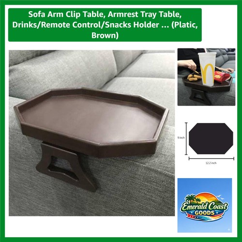 Compact clip sofa arm - arm, tray