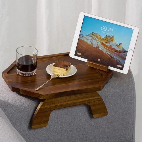 Sofa armrest tray acacia wood - armrest,