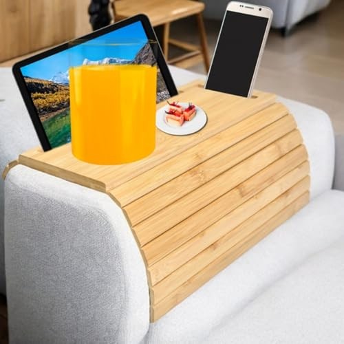 Bamboo sofa arm tray couch - bamboo, tray,