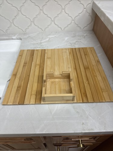 Bamboo couch cup holder tray - couch,