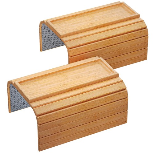 Bamboo folding sofa arm tray - folding,