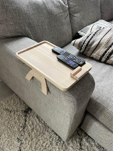 Wooden sofa armrest tray - wooden,
