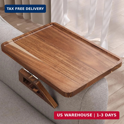 Acacia wood couch arm - acacia,
