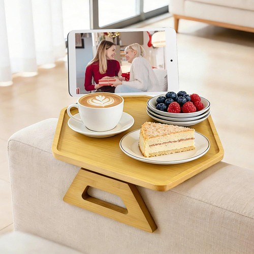 Solid wood couch arm table - arm,