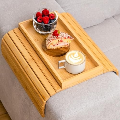 Sofa arm tray bamboo - sofa,