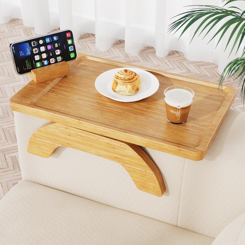 Sofa arm tray table with - table, clip