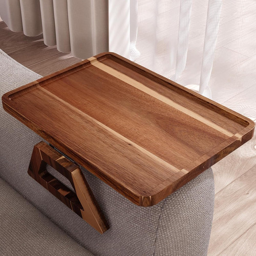 Acacia wood couch arm - acacia,