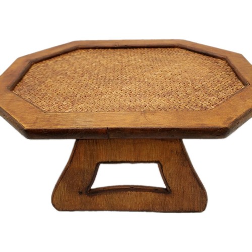 Couch arm tray rattan octagon - couch,