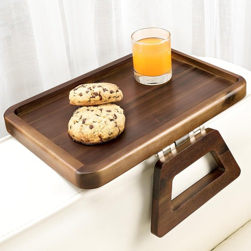 Wood sofa arm tray - wood,