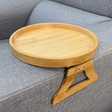 Sofa Armrest Tray Table Round