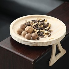 Round Sofa Arm Tray, Natural