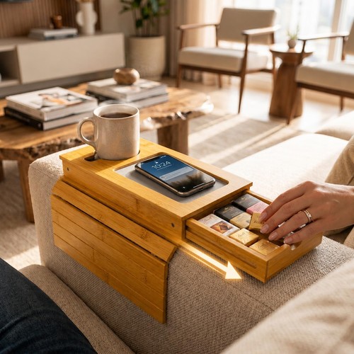 Sofa armrest tray drawer cup - tray,