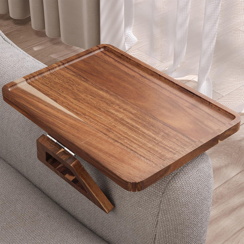 Acacia wood couch arm - acacia,