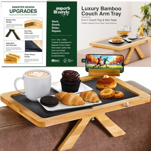 Bamboo sofa arm - bamboo, –