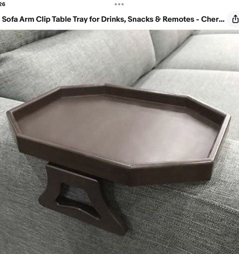 Tray sofa arm - sofa, on