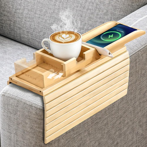 Bamboo sofa armrest tray - sofa,