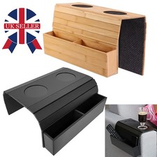 Bamboo Sofa Arm Tray Drink