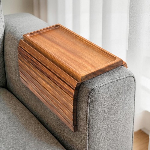 Acacia wood couch - couch, armrest