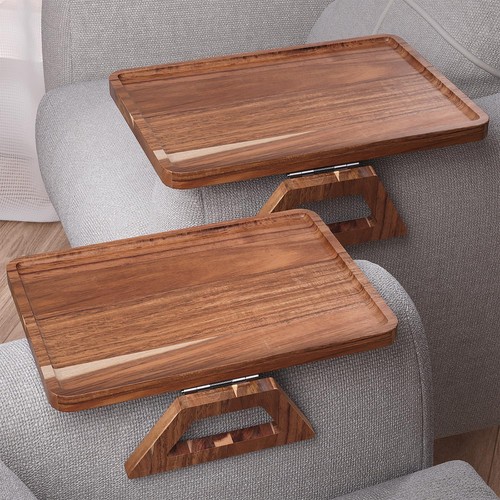 2pcs acacia wood sofa arm - sofa, tray