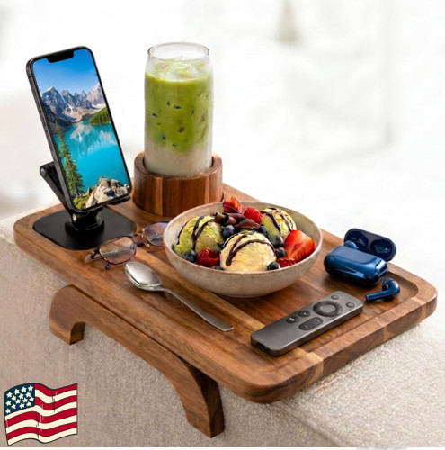Couch armrest table - couch,
