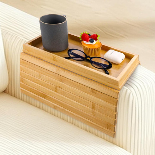 Couch armrest table - couch, table,