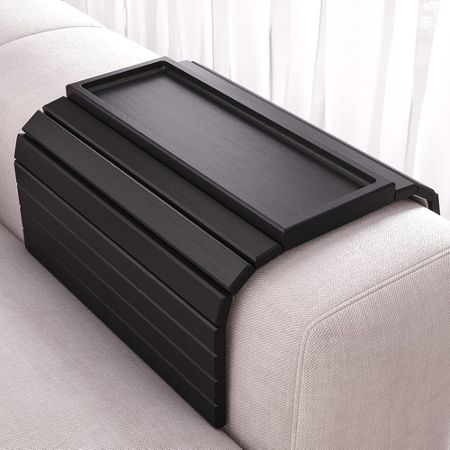 Bamboo folding sofa arm tray - bamboo,